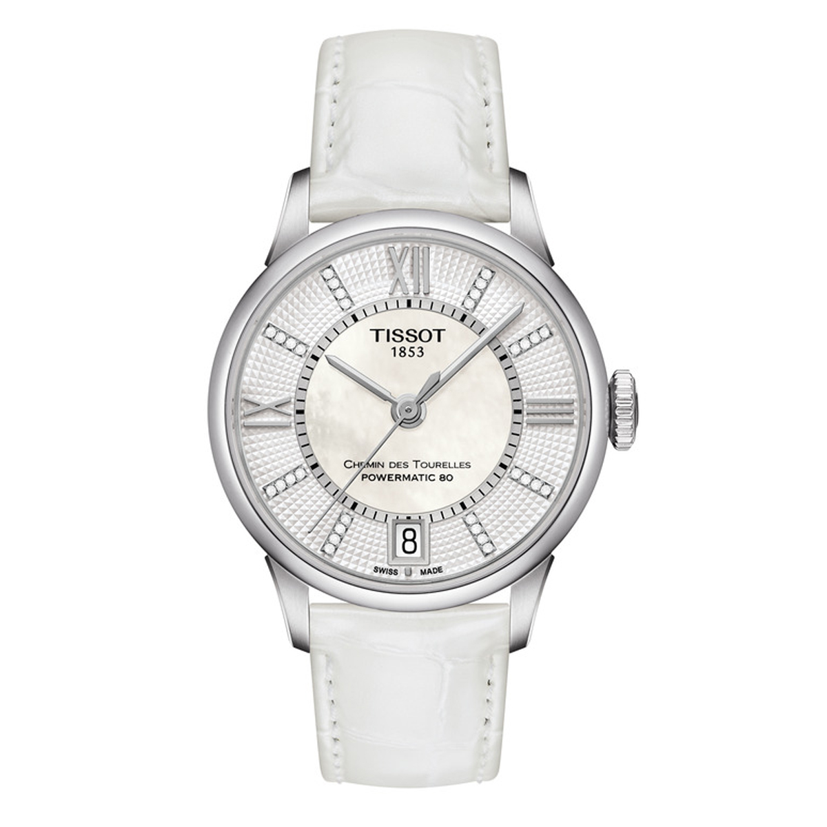 Tissot Chemin des Tourelles · PM80 · Bicolore · Cadran Argenté · Bracelet Acier · 32mm