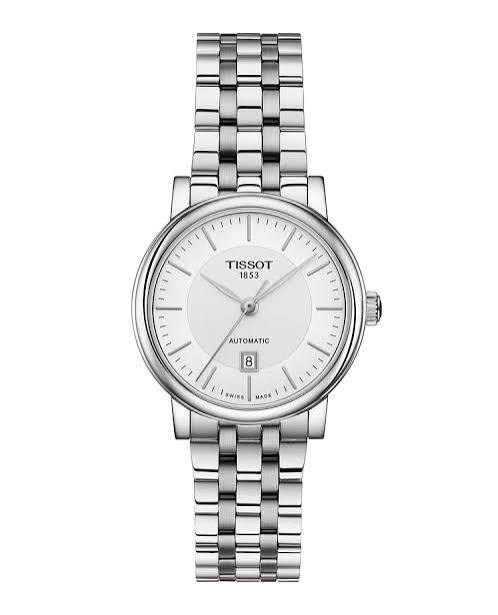 Tissot Carson Premium · PM80 · 30mm · Cadran Argenté · Bracelet Acier