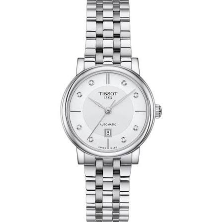 Tissot Carson Premium · PM80 · 30mm · Cadran Noir · Bracelet Acier — vue 3