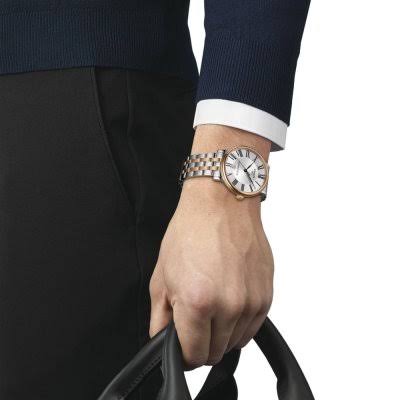 Tissot Carson Premium · PM80 · 40mm · Cadran Argenté · Bracelet Acier — vue 3