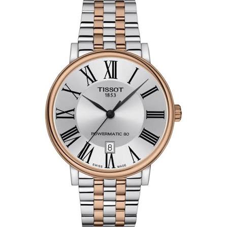 Tissot Carson Premium · PM80 · 40mm · Cadran Argenté · Bracelet Acier