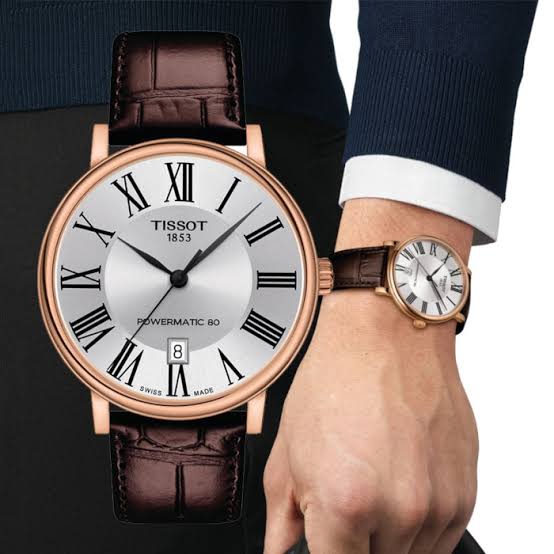 Tissot Carson Premium · PM80 · 40mm · Cadran Argenté · Cuir Vert — vue 3