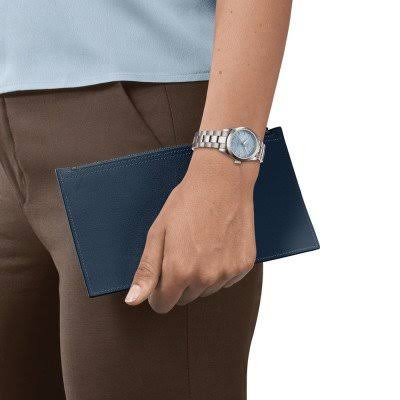 Tissot T-My Lady · Automatique · Dame · 29.3mm · Cadran Bleu · Bracelet Acier — vue 3
