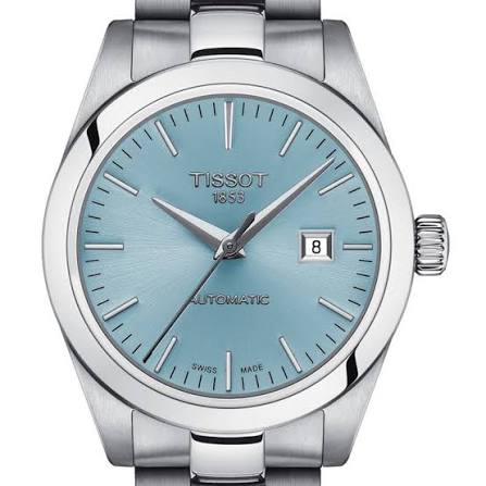Tissot T-My Lady · Automatique · Dame · 29.3mm · Cadran Bleu · Bracelet Acier