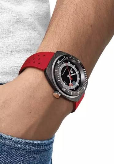 Tissot Sideral S · Powermatic 80 · Carbone Forgé · Cadran Spécial · Caoutchouc — vue 3