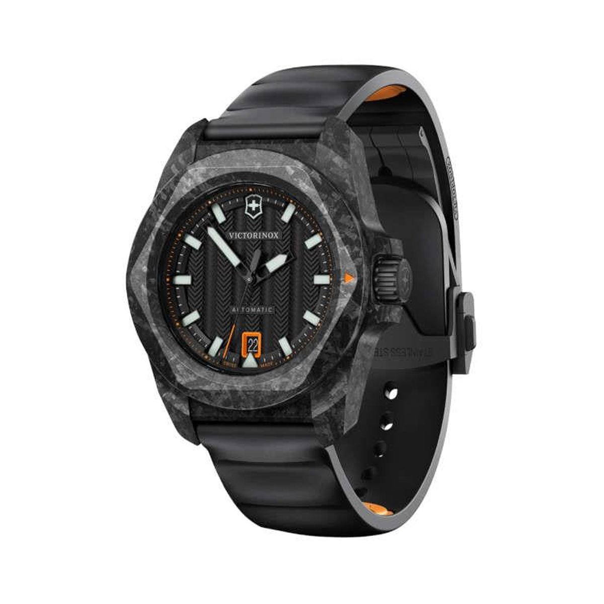 Victorinox I.N.O.X. Automatique · 41mm · Cadran Noir · Caoutchouc · Pack Multi-Bracelets — vue 2