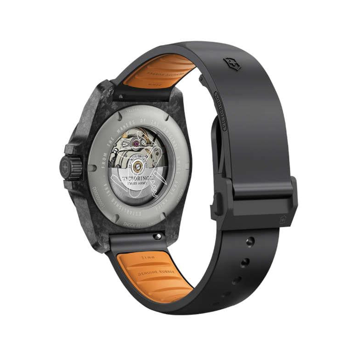 Victorinox I.N.O.X. Automatique · 41mm · Cadran Noir · Caoutchouc · Pack Multi-Bracelets — vue 3