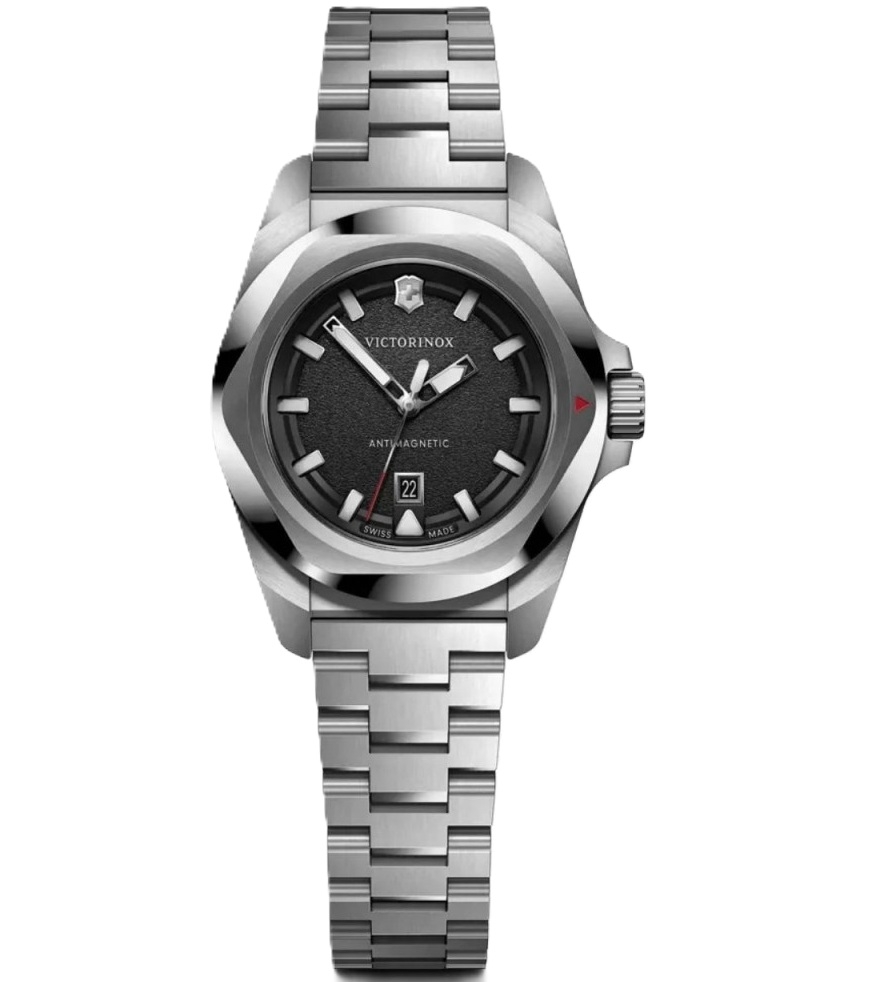Victorinox I.N.O.X. · Quartz · Cadran Noir · Bracelet Caoutchouc