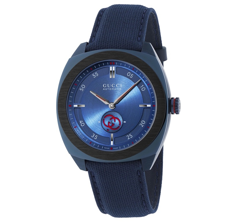 Gucci Interlocking · G Large · Homme · Quartz · Cadran Noir · Bracelet Acier