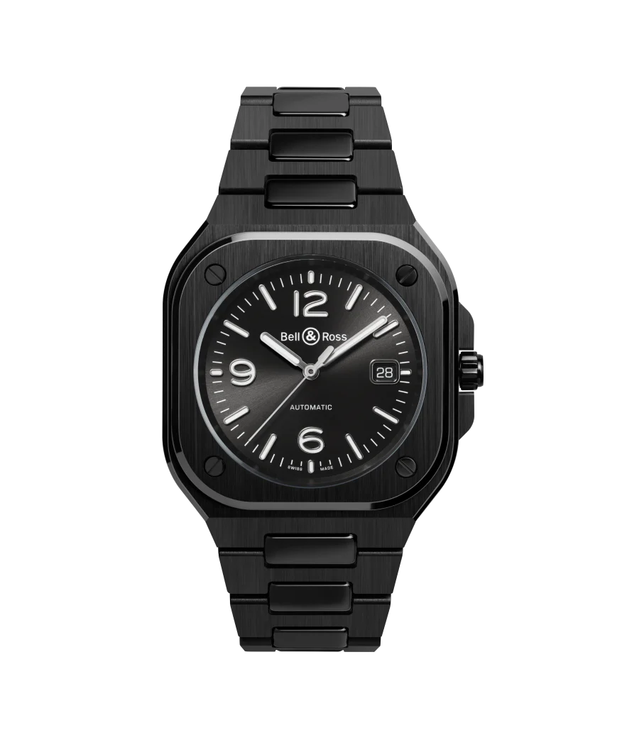 Bell & Ross BR-05 · Céramique Noire · 40mm · Cadran Noir · Bracelet Céramique Intégré